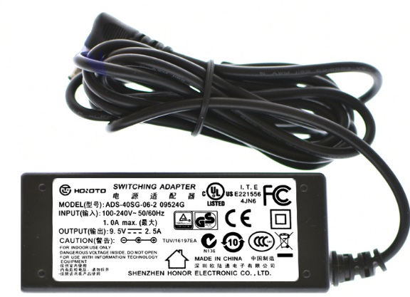 Genuine HOIOTO 9.5V 2.5A ac adpater ADS-40SG-06-2 09524G power supply 5.5*2.5mm